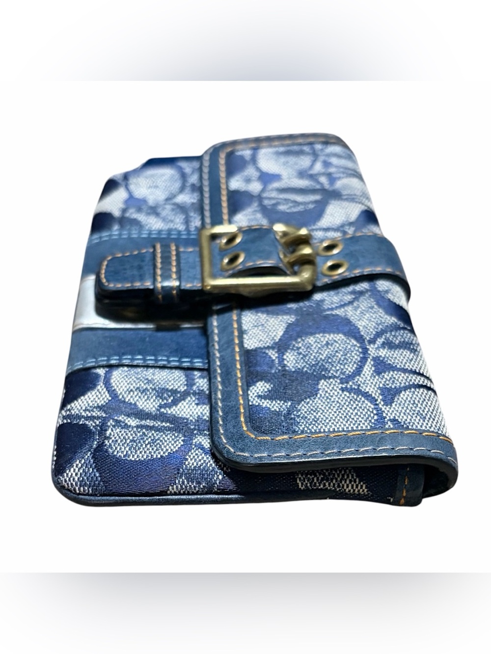 Coach Vintage Denim Tie Dye Clutch Wallet - Picture 3 of 9